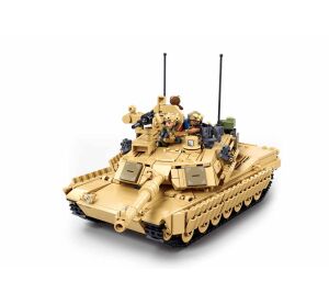 Sluban Model Bricks M38-B1365 M1A2 Abrams TUSK II 2in1 Battle Tank